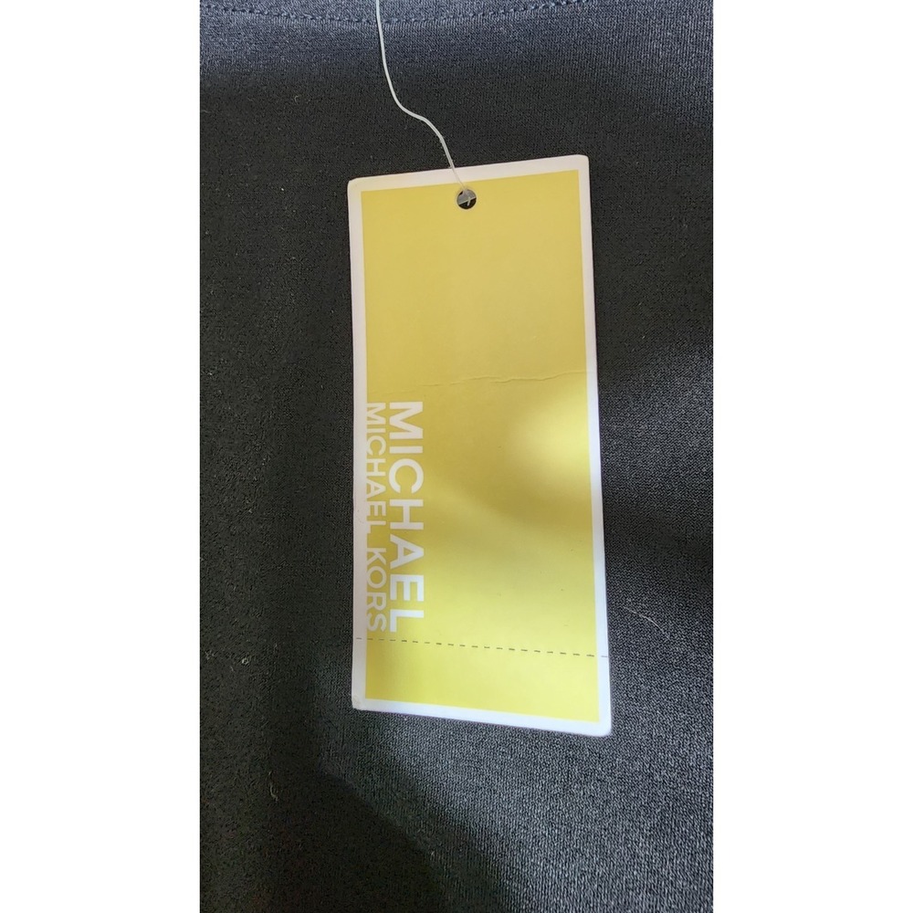 NWT Michael Kors Women's Black Sleeveless Top Smocked Hem Casual Workwear Small - Picture 4 of 13